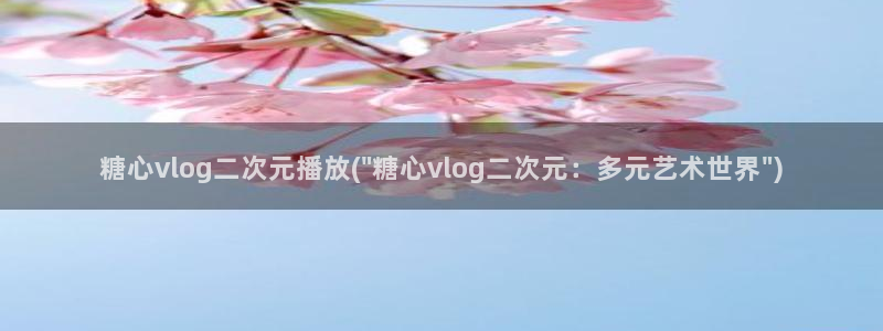 糖心出品vlog网页
